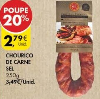 Pingo Doce Chouriço de Carne Sel 250g promoção