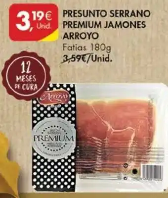Presunto Serrano Premium Jamones Arroyo 180g