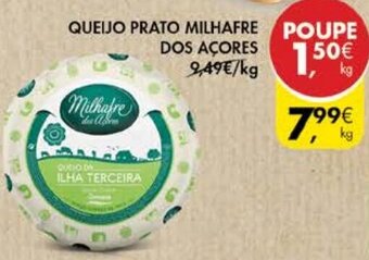Pingo Doce Queijo Prato Milhafre dos Açores promoção