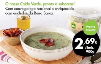 Pingo Doce O nosso Caldo Verde, pronto a saborear! 900g promoção