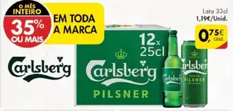 Pingo Doce Carlsberg Pilsner 33cl promoção