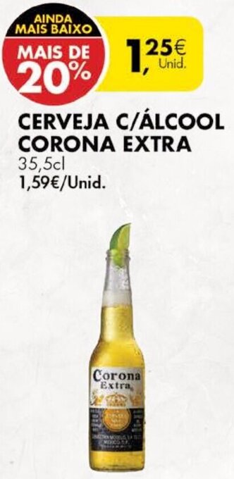 Cerveja C/ Álcool Corona Extra 35,5cl