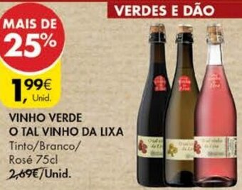 Pingo Doce Vinho Verde O Tal Vinho da Lixa 75cl promoção