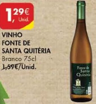 Pingo Doce Vinho Fonte de Santa Quitéria 75cl promoção