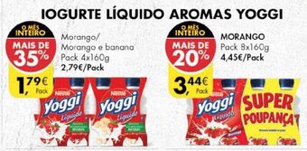 Pingo Doce Iogurte Líquido Aromas Yoggi 8x160g promoção