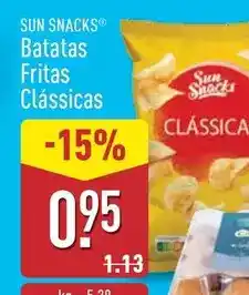 ALDI Sun snacks - batatas fritas classicas promoção