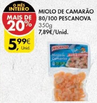 Miolo de Camarão Pescanova 80/100 350g