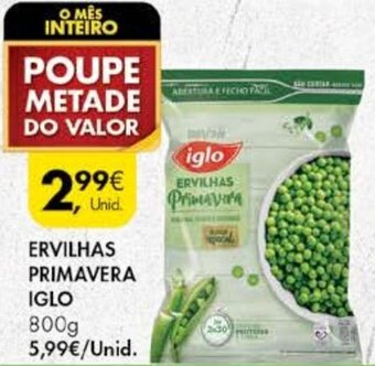 Pingo Doce Ervilhas Primavera Iglo 800g promoção