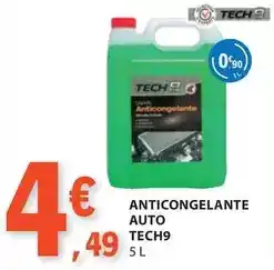 E.Leclerc Anticongelante auto tech9 promoção