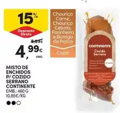 Continente Continente - misto de enchidos p/ cozido serrano promoção