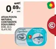 Continente Continente - atum posta natural promoção