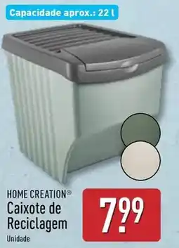 ALDI Home creation - caixote de reciclagem promoção