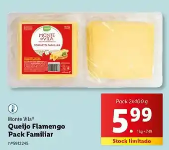 Lidl Queijo flamengo pack familiar promoção