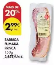 Pingo Doce Prisca - barriga fumada promoção