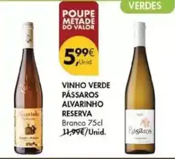 Pingo Doce Valor - vinho verde passaros alvarinho reserva promoção