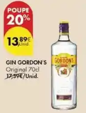 Pingo Doce Gordon's - gin promoção