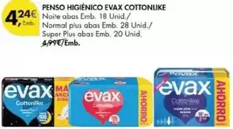 Pingo Doce Evax - penso higiénico cottonlike promoção