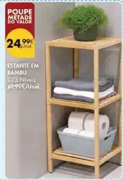 Pingo Doce Valor - estante em bambu promoção