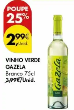 Pingo Doce Vinho verde gazela branco promoção