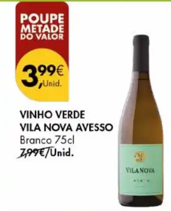 Pingo Doce Vinho verde vila nova avesso branco promoção