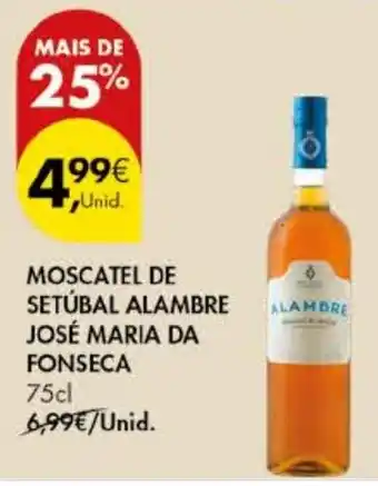 Pingo Doce Moscatel de setúbal alambre josé maria da fonseca promoção