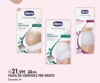 Pingo Doce Chicco - faixa de gravidez pre-parto promoção