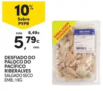 Continente Desfiado do paloco do pacífico riberalves salgado seco promoção