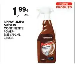 Continente Spray limpa móveis continente power+ promoção