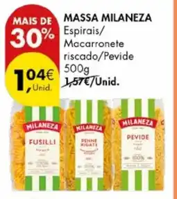 Pingo Doce Mais de massa milaneza promoção