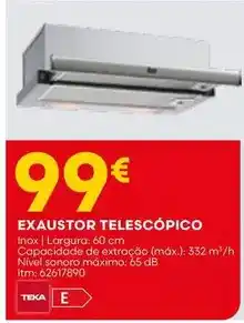 Bricomarché Teka - exaustor telescopico promoção