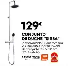 Bricomarché A+ - conjunto de duche sirsa promoção