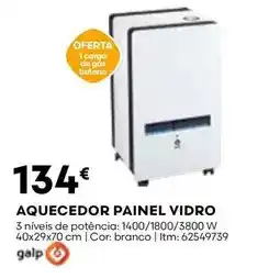 Bricomarché Galp - aquecedor vidro promoção