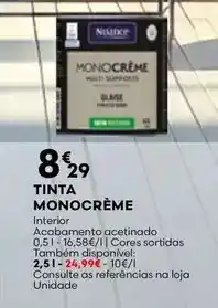 Bricomarché As - tinta monocreme promoção