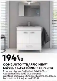 Bricomarché Conjunto traffic new movel + lavatorio + esperlho promoção