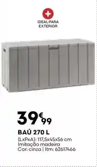 Bricomarché Madeira - baú 270 l promoção