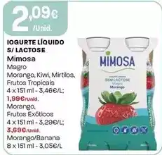 Intermarché Mimosa - iogurte líquido s/lactose promoção