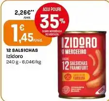 Intermarché Izidoro - 12 salsichas promoção