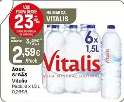 Intermarché Vitalis - água s/gás promoção