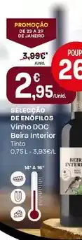 Intermarché Selecção de enófilos - vinho doc beira interior promoção