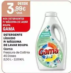 Intermarché Gama - detergente líquido p/máquina de lavar roupa promoção