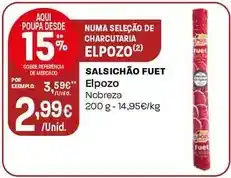 Intermarché Elpozo - salsichão fuet promoção