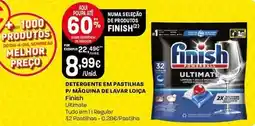 Intermarché Finish - detergente em pastilhas p/maquina de lavar loica promoção