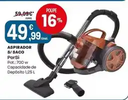 Intermarché Porsi - aspirador s/saco promoção