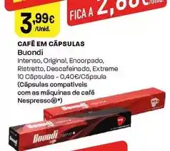 Intermarché Buondi - café em cápsulas promoção