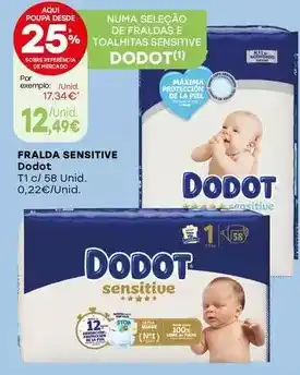 Intermarché Dodot - fralda sensitive promoção