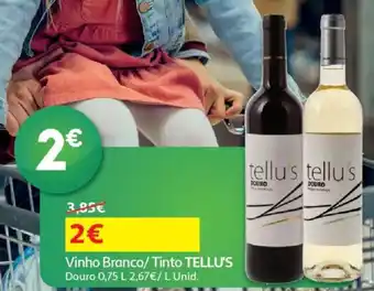 Auchan Vinho Branco/Tinto TELLU'S Douro promoção