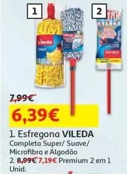 Auchan Esfregona VILEDA Completa Super/Suave/ Microfibra e Algodão promoção