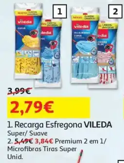 Auchan Recarga Esfregona VILEDA Super/Suave promoção