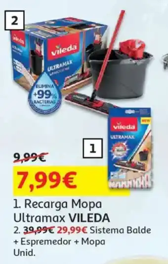 Auchan Recarga Mopa Ultramax VILEDA promoção