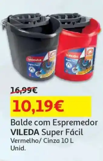 Auchan Balde com Espremedor VILEDA Super Fácil promoção